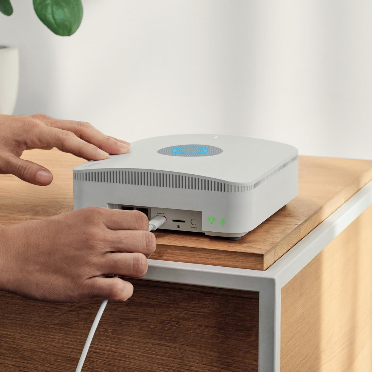 Ring Alarm Pro Base Station with Built-In Eero Wi-Fi 6 Router 104 dB siren LTE backup and up to 1500 sq ft coverage