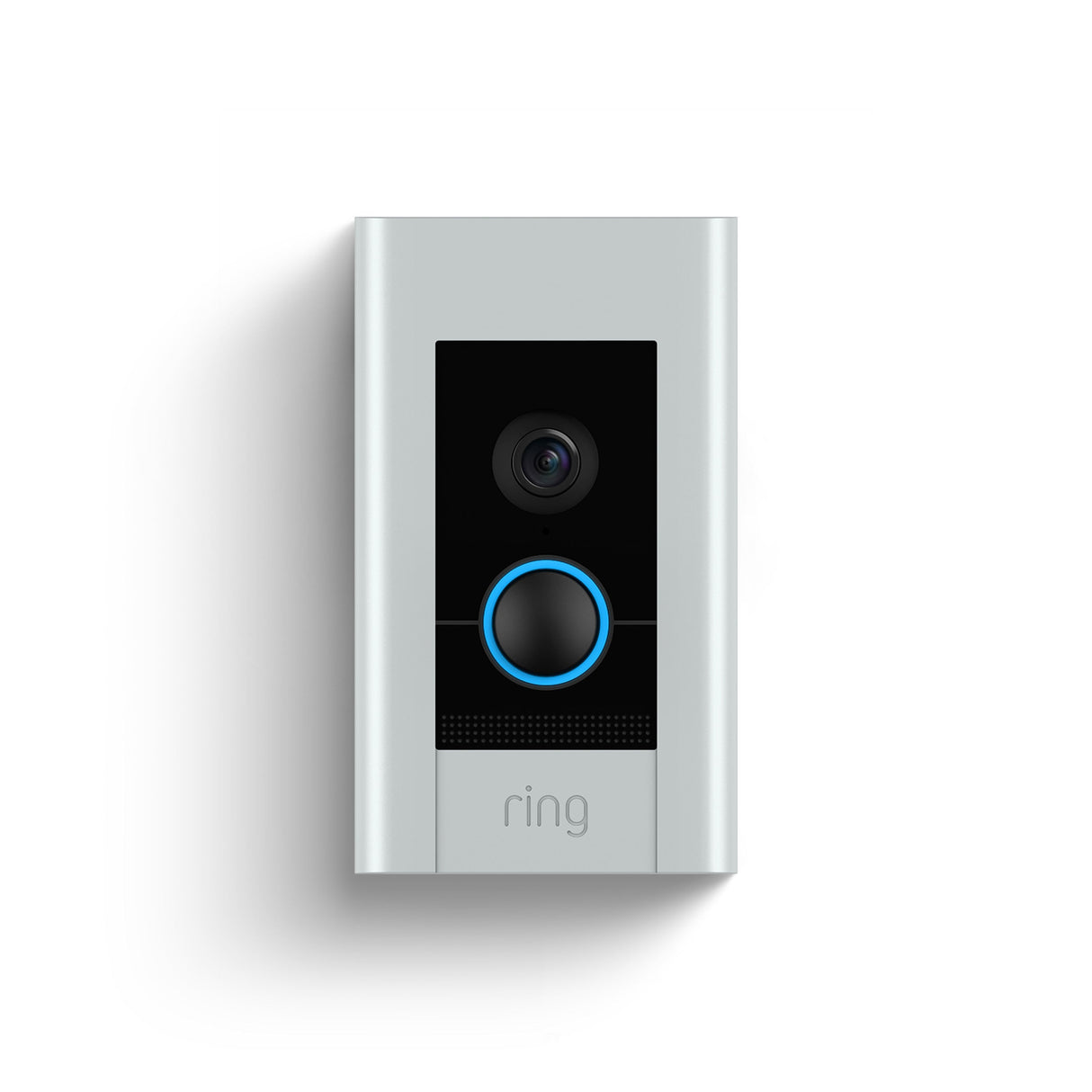 Ring Video Doorbell Elite HD Power Over Ethernet Security Doorbell Camera Nickel with 1080HD video Live View and flush mount