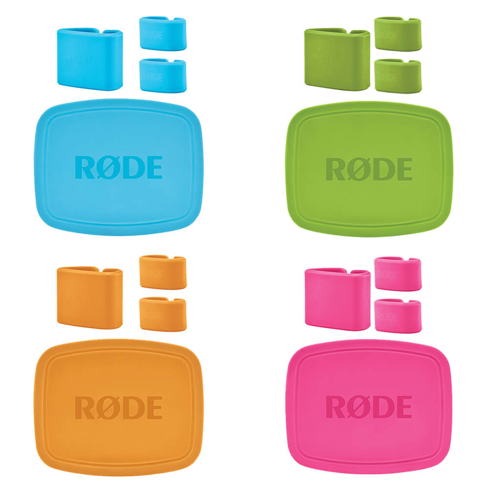 RODE COLORS Set 1 color-coded caps and cable tags for up to four NT-USB Mini microphones