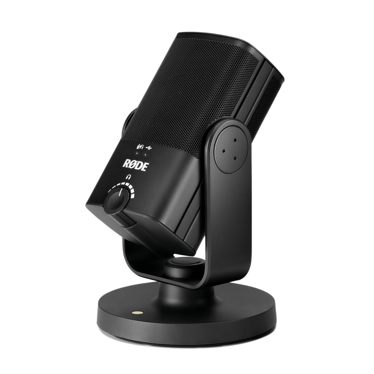 RODE NT-USB Mini Studio-Quality USB Microphone with cardioid pickup USB-C output built-in pop filter and detachable magnetic stand