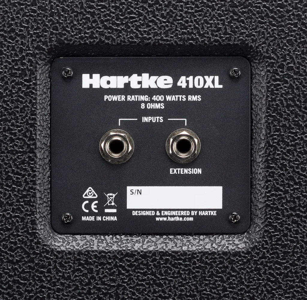 Hartke 410XL v2 4 x 10-Inch 400W Bass Cabinet for bass amplifier stage performance