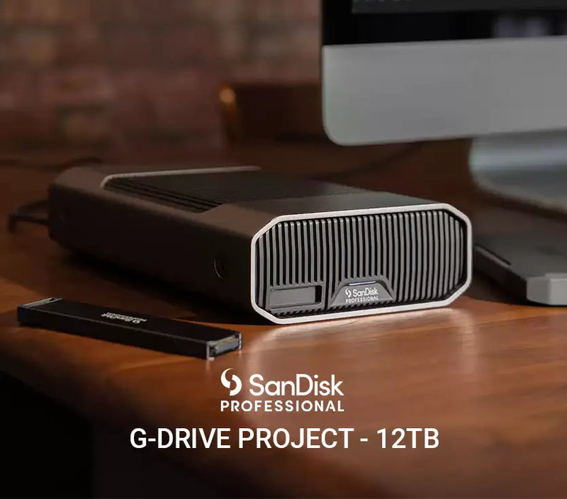 AVLGEAR SanDisk Professional G-DRIVE PROJECT High-Capacity Thunderbolt 3 Hard Drive, 12TB promotion banner