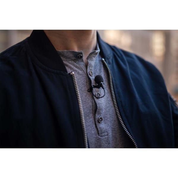 Sennheiser XS Lav USB-C Omnidirectional Lavalier Microphone with USB-C Connector mic clip removable foam windscreen and drawstring pouch