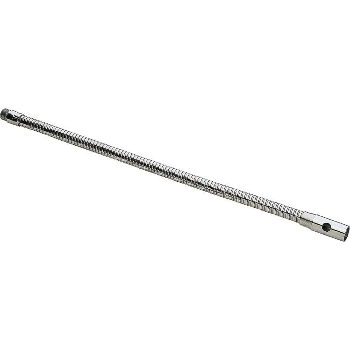 Shure G18A 18-inch flexible chrome microphone gooseneck with side vents and standard threaded ends