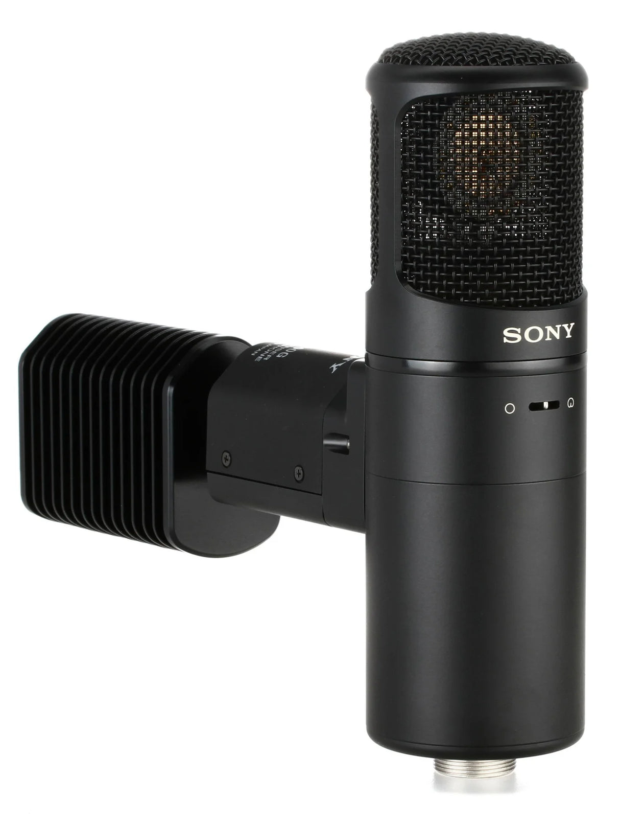 Sony C-800G studio tube condenser microphone with dual large diaphragm 6AU6 vacuum tube Peltier cooling and AC-MC800G power supply