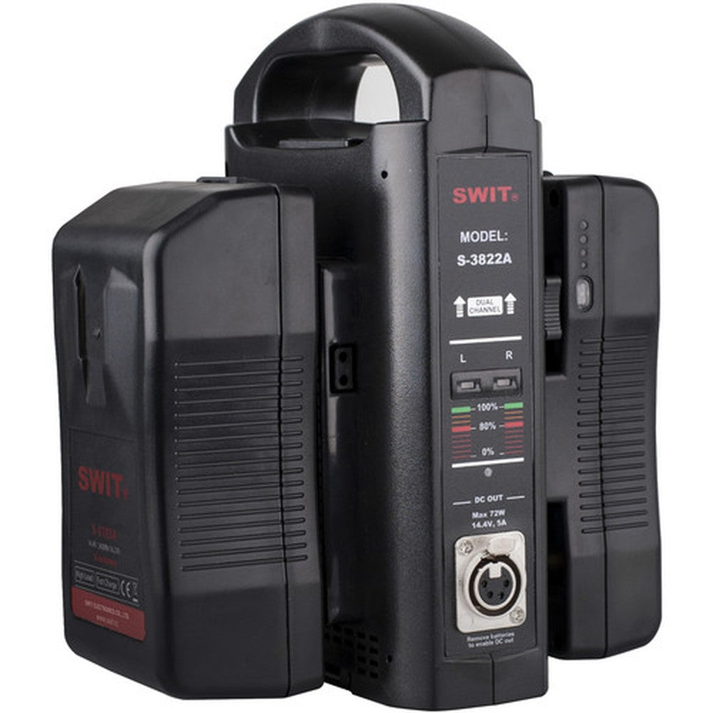 SWIT S-3822A 2-Channel 3A Gold Mount Battery Charger