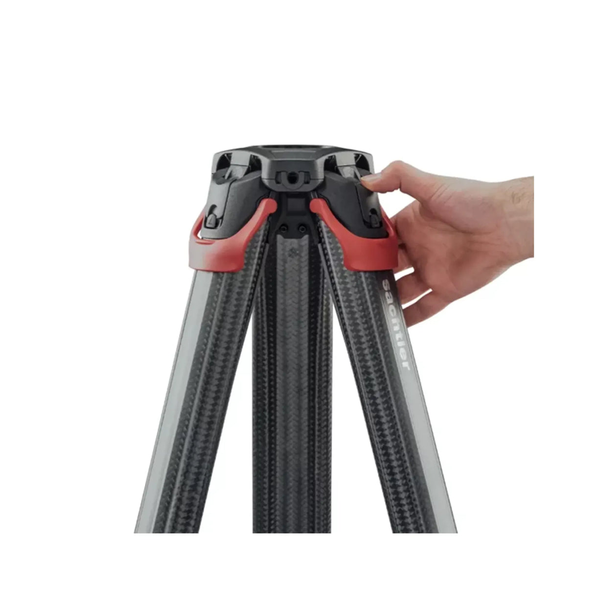 Sachtler 4585 flowtech 75 aktiv Carbon Fibre Tripod with Mid-Level Spreader