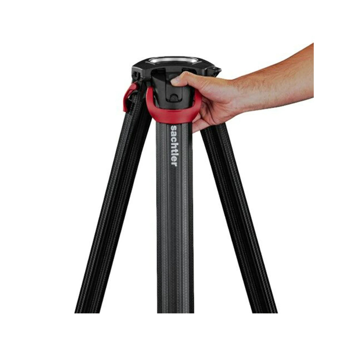 Sachtler 4587 flowtech 75 aktiv Carbon Fibre Tripod with Ground Spreader