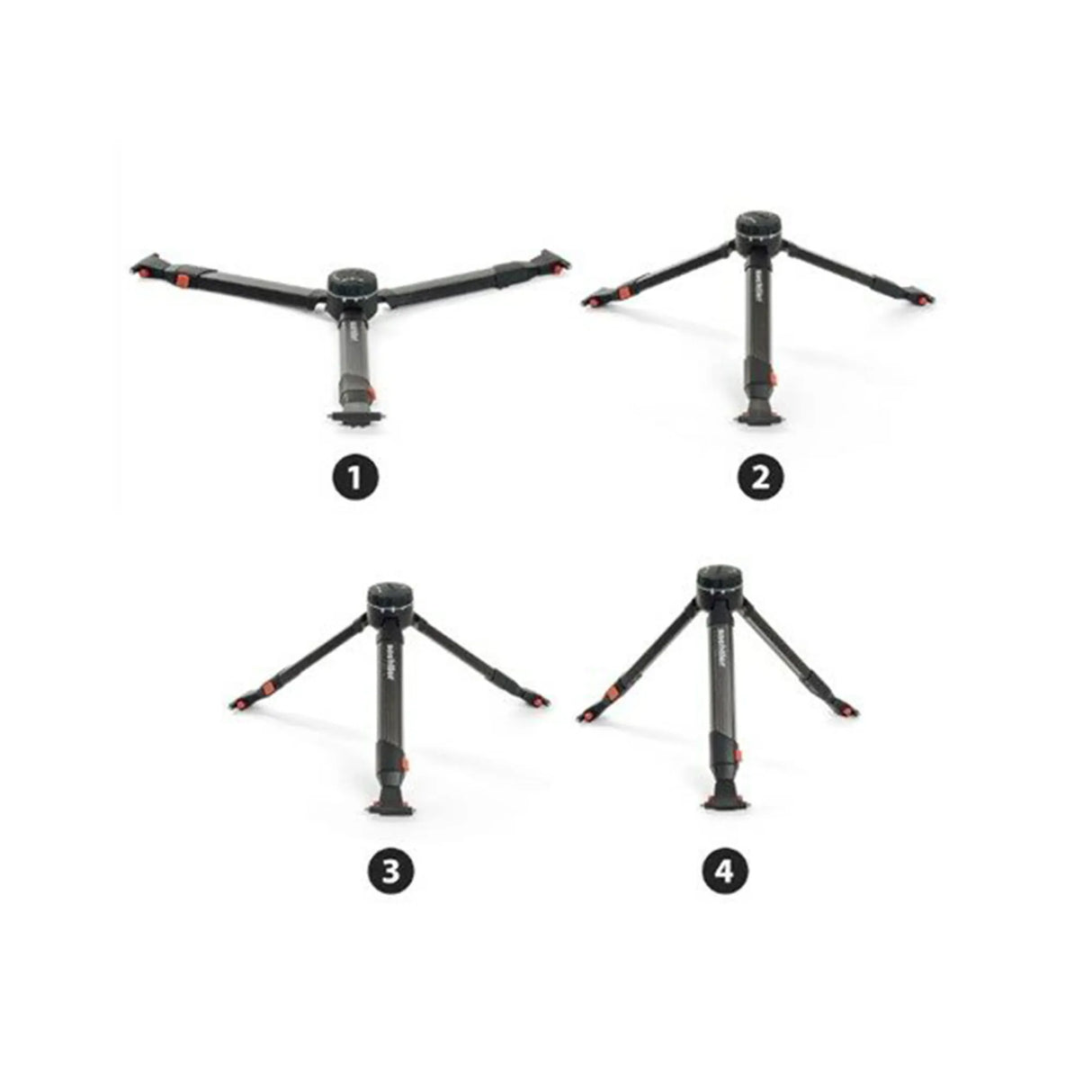 Sachtler 5585 flowtech 100 Carbon Fibre Tripod with Mid-Level Spreader