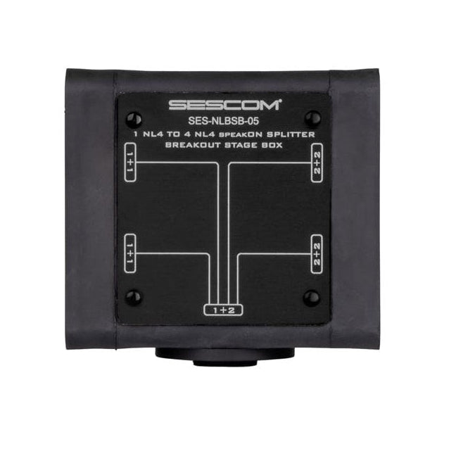 Sescom SES-NLBSB-05 1x4 speakON Parallel Splitter Stage Box