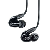 Shure SE315-K Sound Isolating Earphones with High-Definition MicroDriver, Black