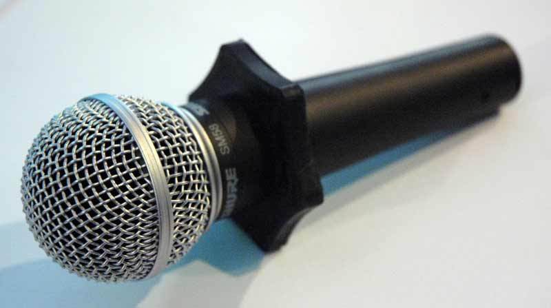 Microphone Slip Holder for All Popular Microphones by Shure Sennheiser etc.