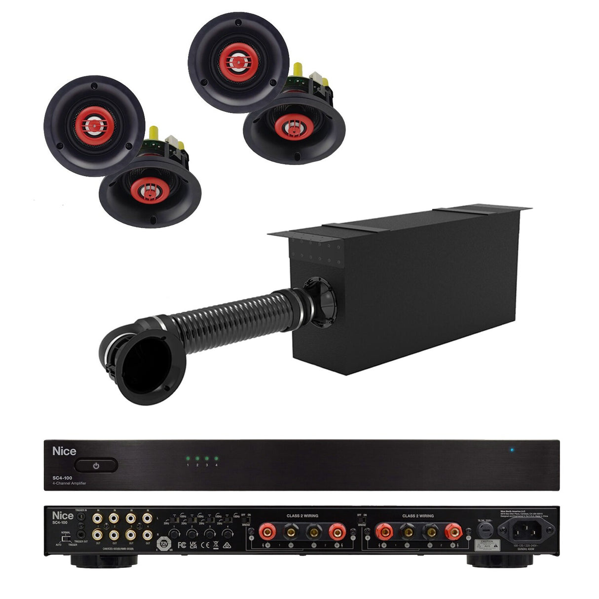 SpeakerCraft SC-SA-KIT 4.1 Small-Aperture In-Ceiling Speaker System