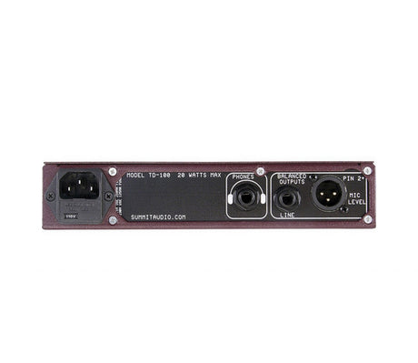Summit Audio TD-100 Instrument Preamplifier and Tube Direct Box