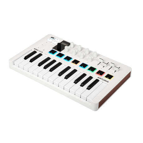 Arturia MiniLab 3 25-Note Compact MIDI Keyboard and Pad Controller, White (Used)