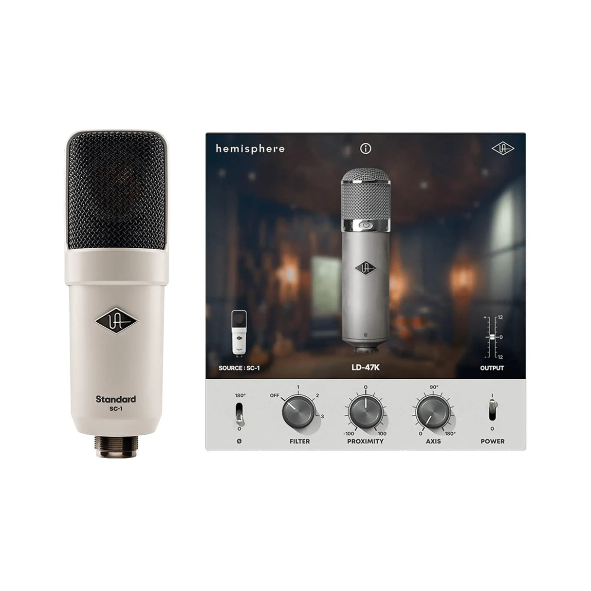 Universal Audio SC-1 Condenser Microphone with Hemisphere Modeling