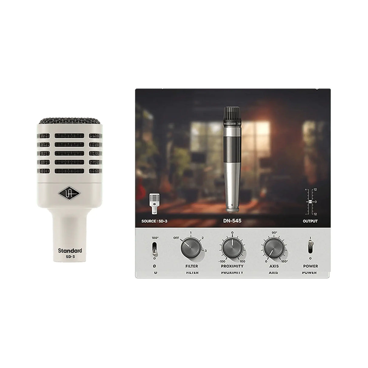 Universal Audio SD-3 Cardioid Dynamic Microphone with Hemisphere Mic Modeling