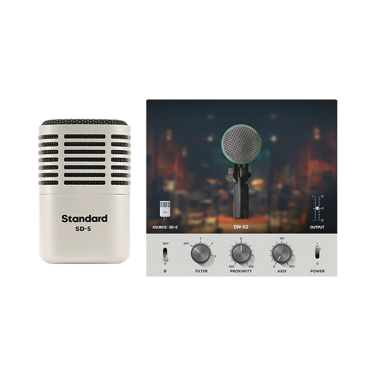 Universal Audio SD-5 Supercardioid Dynamic Microphone with Hemisphere Mic Modeling