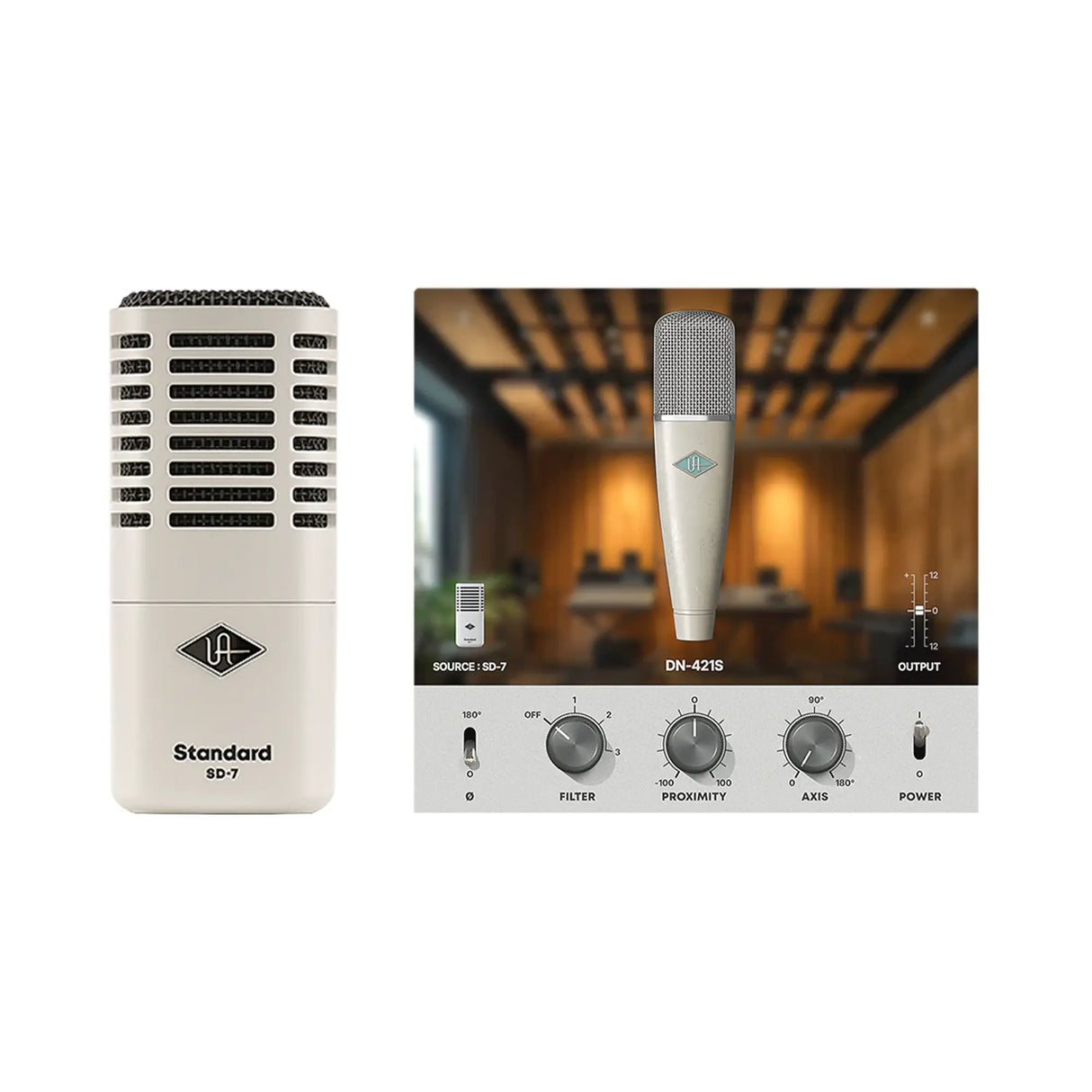 Universal Audio SD-7 Hypercardioid Dynamic Microphone with Hemisphere Mic Modeling