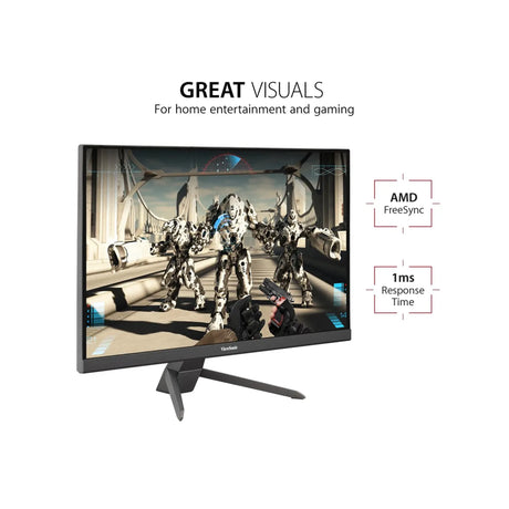 ViewSonic VX2467-MHD 24-Inch 1080p 1ms 100Hz FreeSync Monitor with HDMI DP VGA