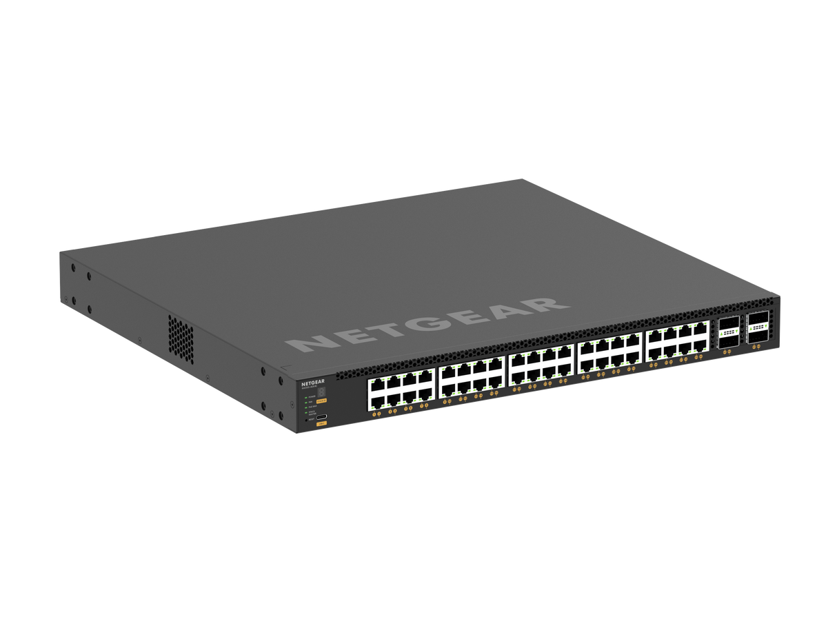 NETGEAR M4350-40X4C (XSM4344FC) 40x10G/Multi-Gig PoE++ (196W base, up to 1,676W) and 4xQSFP28 100G Fully Managed Switch