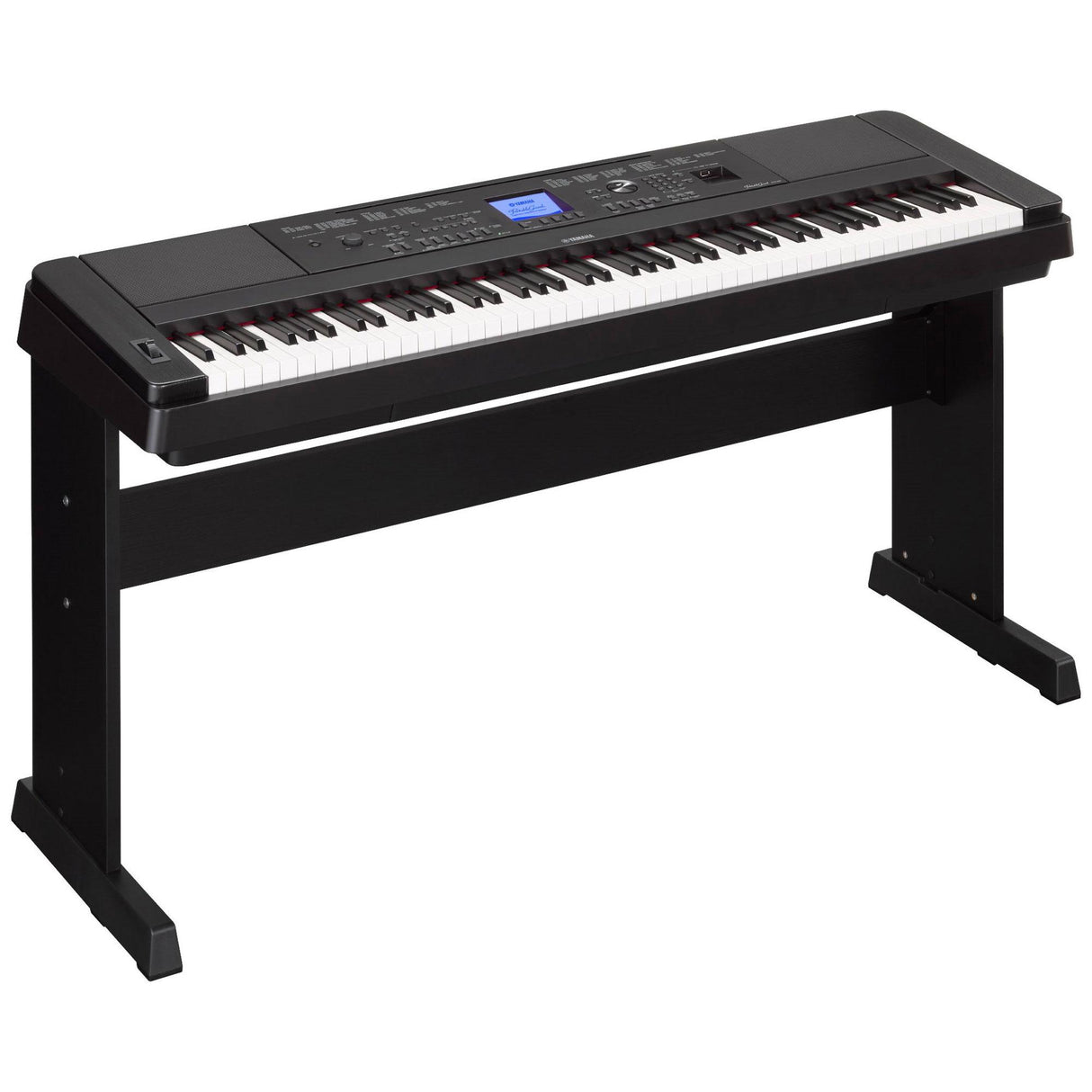Yamaha DGX-660 88-key black digital piano with weighted keyboard and built-in speakers