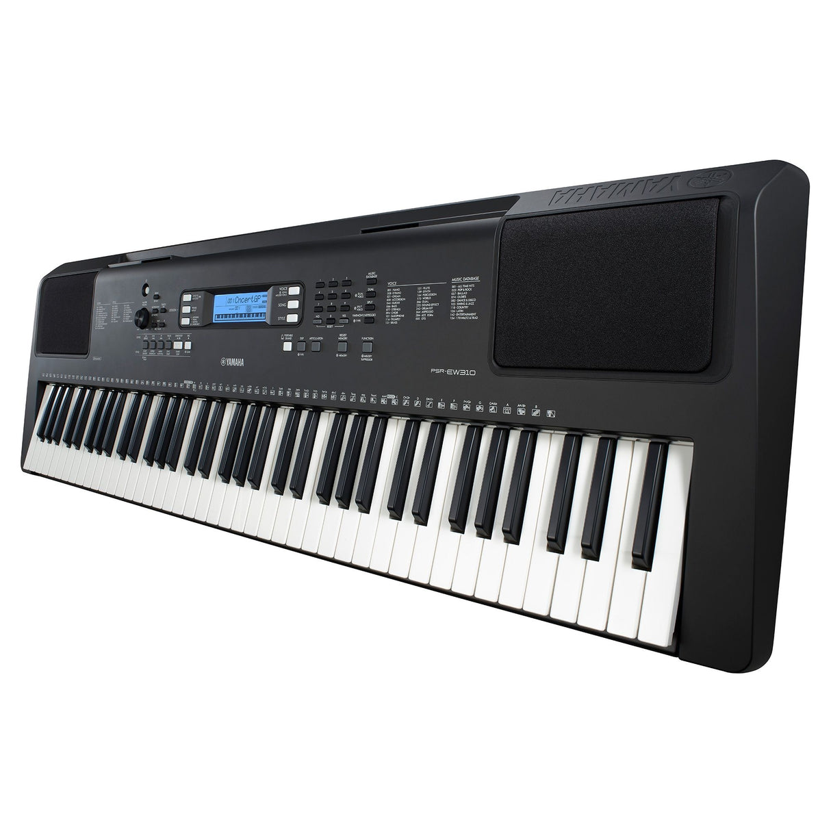 Yamaha PSR-EW310 76-Keys Portable Keyboard with touch-sensitive keys 622 voices 205 accompaniment styles USB to host and music rest