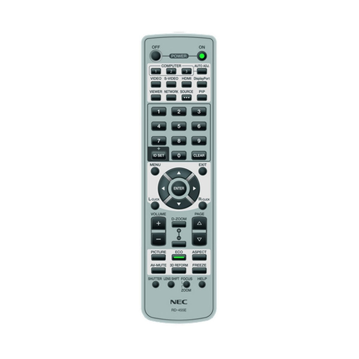 NEC RMT-PJ33 Projector Replacement Remote for LT280 NP-PA500