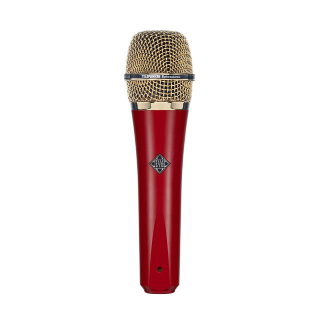 Telefunken M80 Supercardioid Handheld Dynamic Microphone Red with Gold Grille