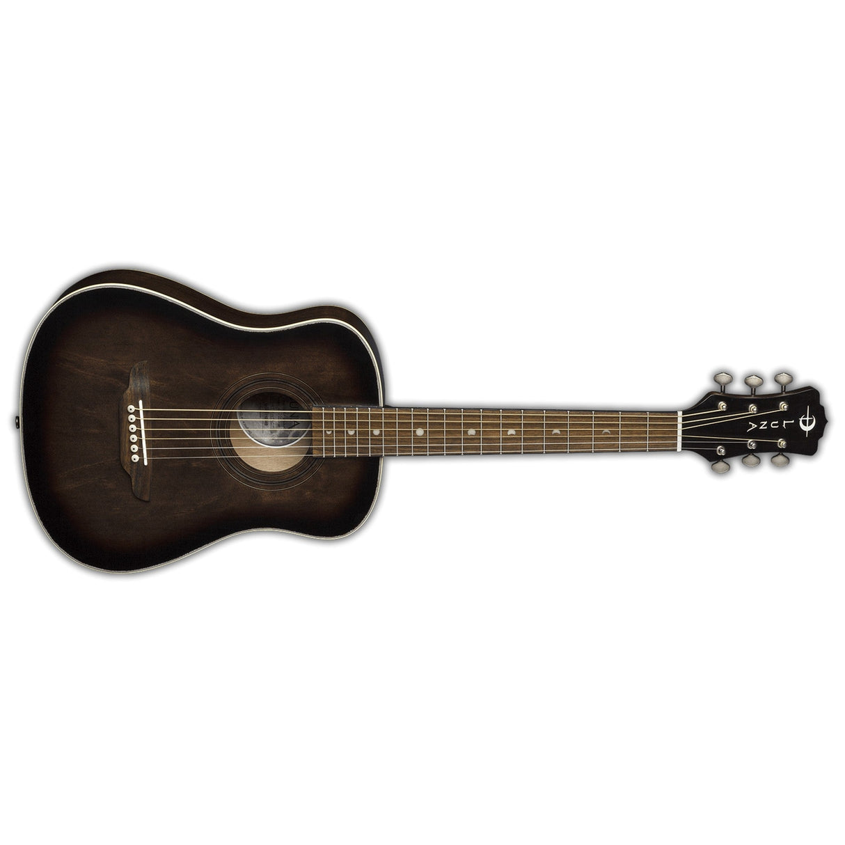 Luna Guitars Safari Art Vintage Travel Guitar with Gigbag 6-String - guitar