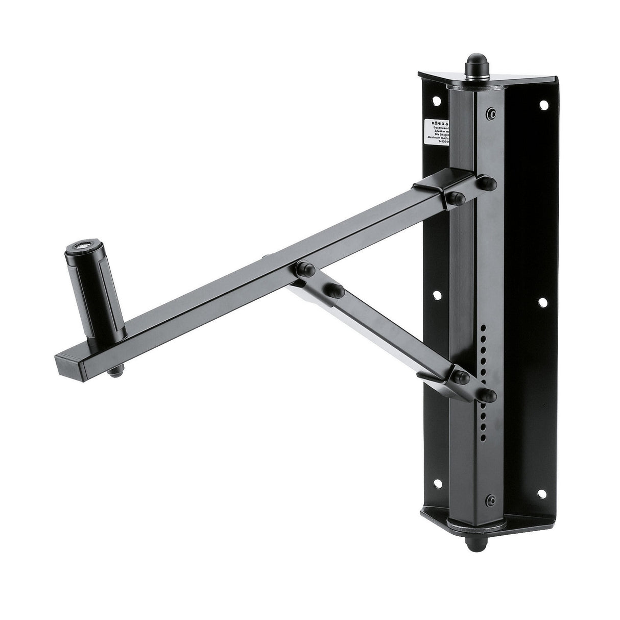K&M 24120 Swivelling and Tiltable Speaker Wall Mount Black