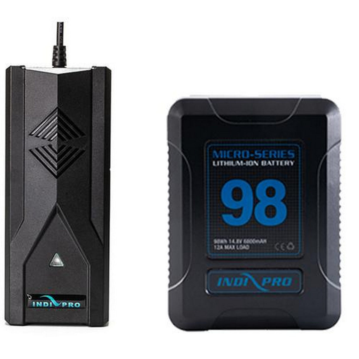 IndiPRO GM98SCK Micro-Series 98Wh Gold-Mount Battery and D-Tap Pro Battery SuperCharger Kit