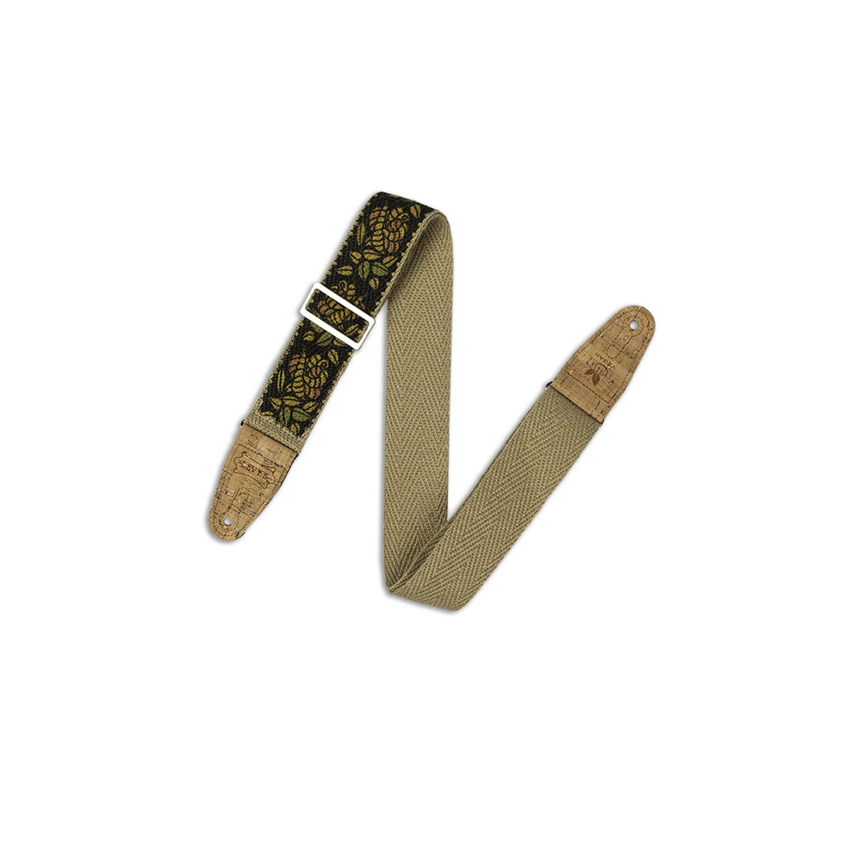 Levy’s Hemp Guitar Straps Rosa Yellow Orange and Black - accessories