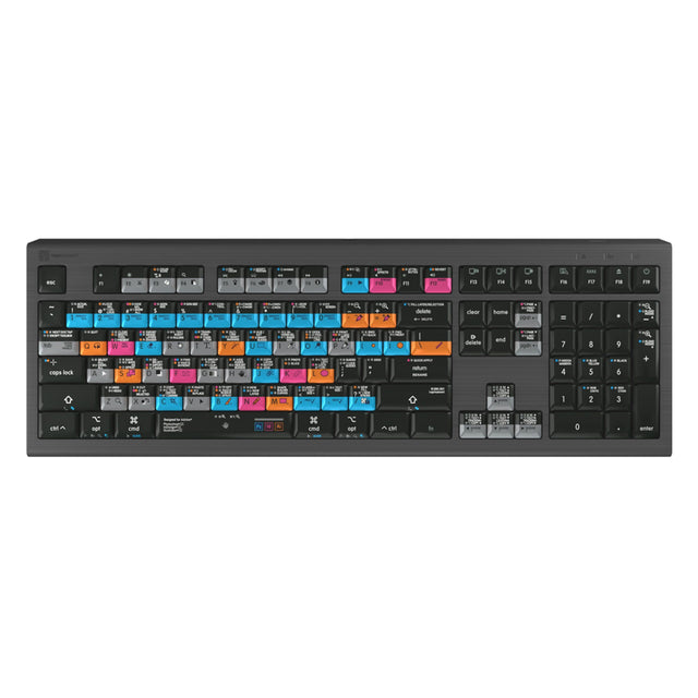 Logickeyboard Adobe Grap. Des. Ps + Id + Ai Mac ASTRA 2 Backlit Shortcut Keyboard