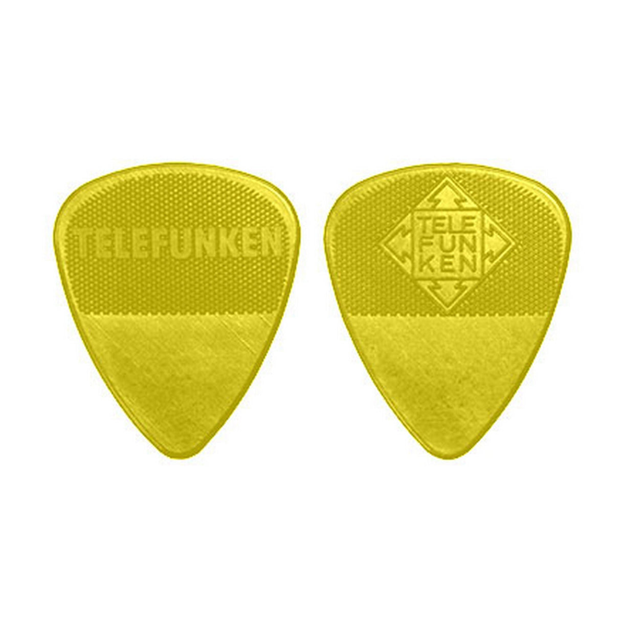 Telefunken 2mm Circle 6 Pack Thick Guitar Picks Yellow - accessories