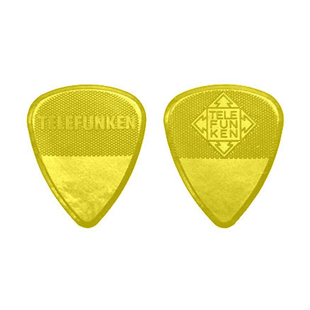 Telefunken 2mm Diamond 6 Pack Thick Guitar Picks Yellow - accessories