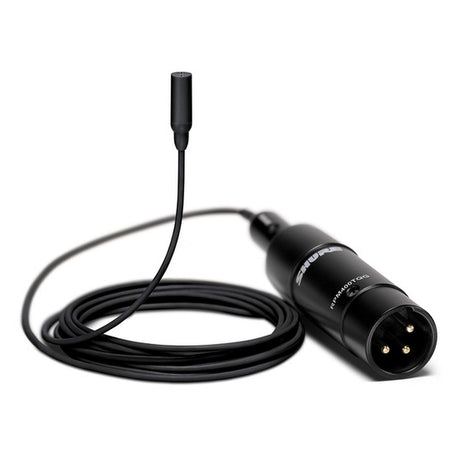 Shure TL48B/O TwinPlex Omnidirectional Subminiature Lavalier Microphone Black with XLR Connector and Accessories