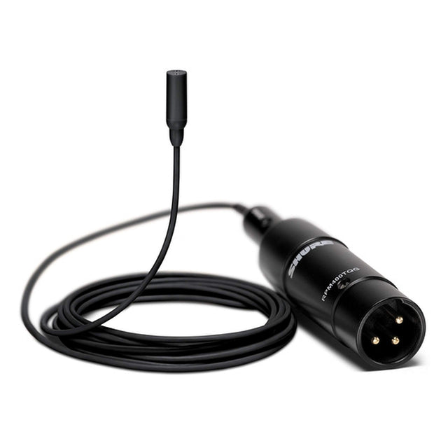 Shure TL48B/O TwinPlex Omnidirectional Subminiature Lavalier Microphone Black with XLR Connector and Accessories