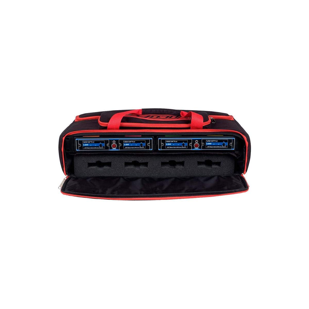 VocoPro BAG-44 Heavy Duty Carrying Bag for UHF-5800/5808/5816/5900 UDH-Choir-4 UDH-Play-4 or VHF-4000