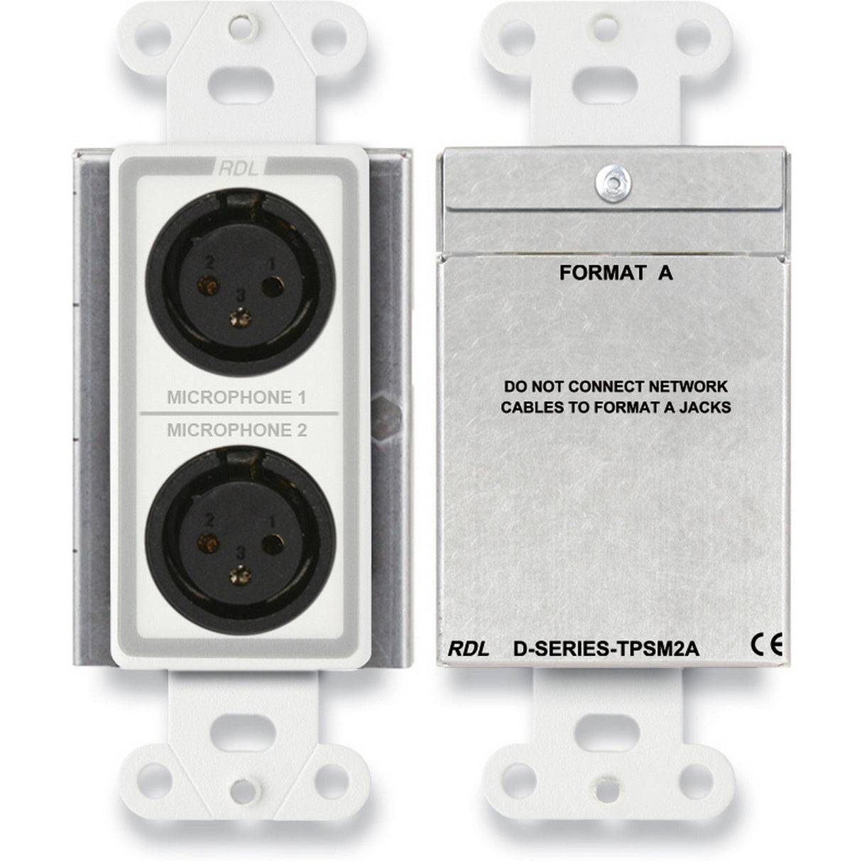 RDL D-TPSM2A Active 2-Pair Sender Dual Microphone Preamplifier White