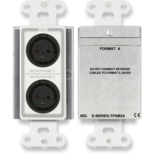 RDL D-TPSM2A Active 2-Pair Sender Dual Microphone Preamplifier White