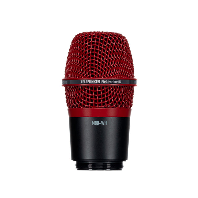 Telefunken M80-WH Supercardioid Wireless Dynamic Microphone Capsule Red