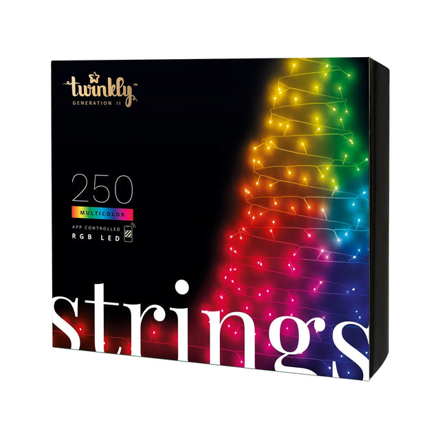 Twinkly TWS250STP-GUS String 250L 4.3mm Diffuse Flat RGB Lens Light Black/Green Wire
