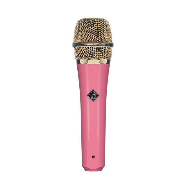 Telefunken M81 Supercardioid Handheld Dynamic Microphone Pink with Gold Grille