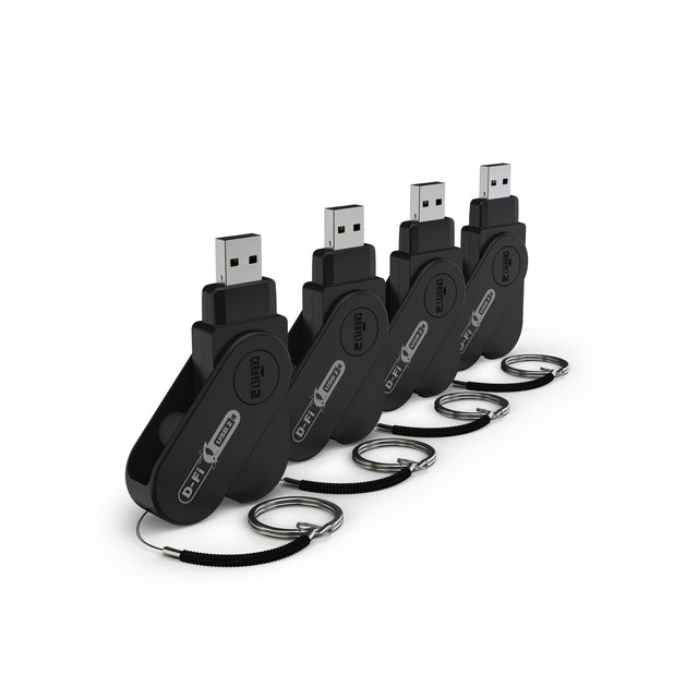 Chauvet DJ D-Fi USB 2 Wireless DMX Transceiver for DJ Lighting Fixtures 4-Pack