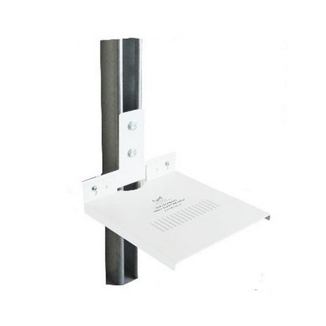 Nigel B Design NB-DMSSUS-W Dual Unistrut Wall Mounting Platform Shelf White