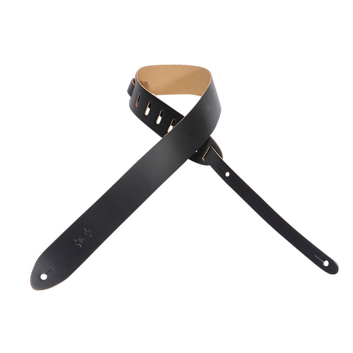 Levy’s Classic Slim Leather Guitar Strap Black - accessories
