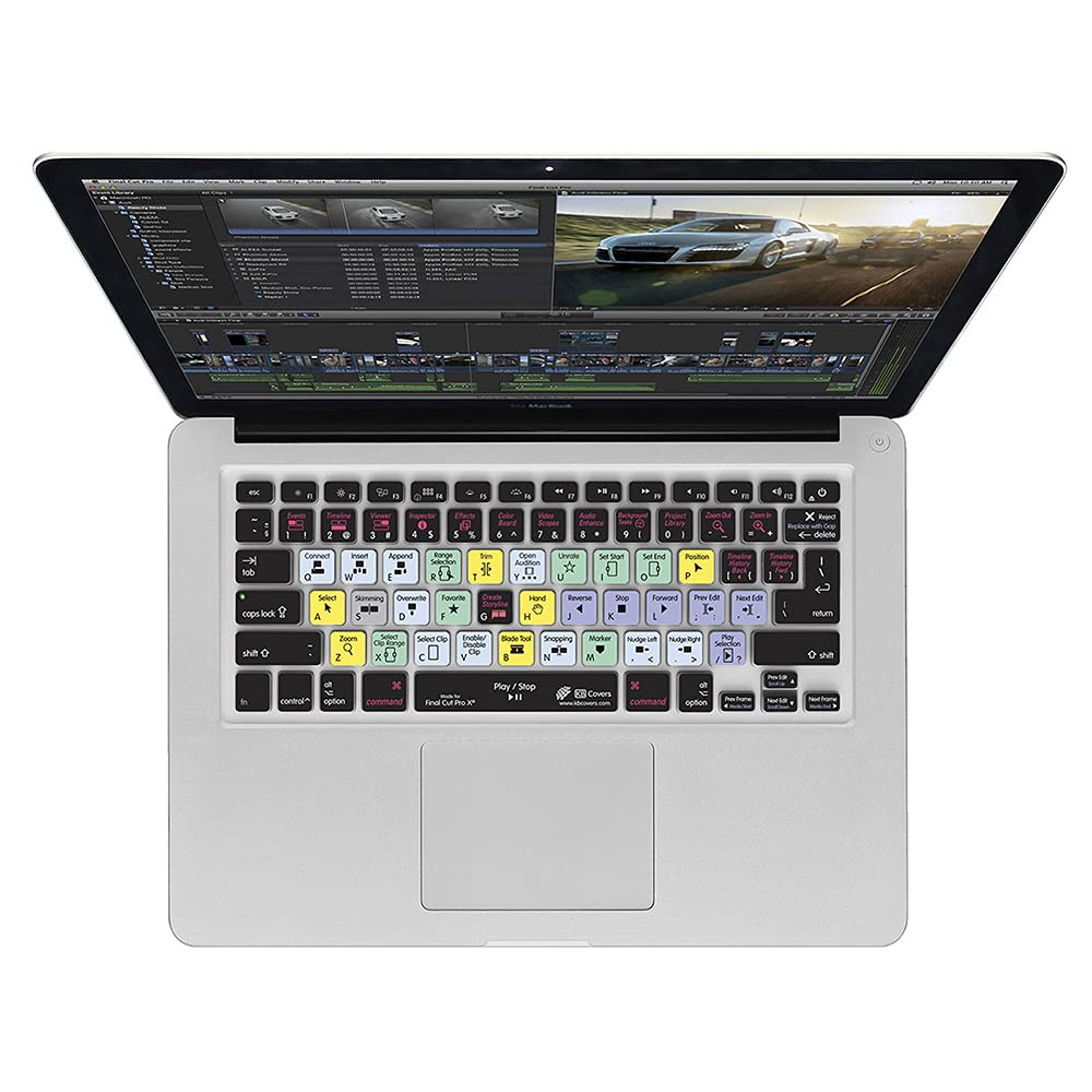 KB Covers Final Cut Pro X Keyboard Cover for MacBook/Air 13/Pro 2008 + /Retina and Wireless (Used) - used