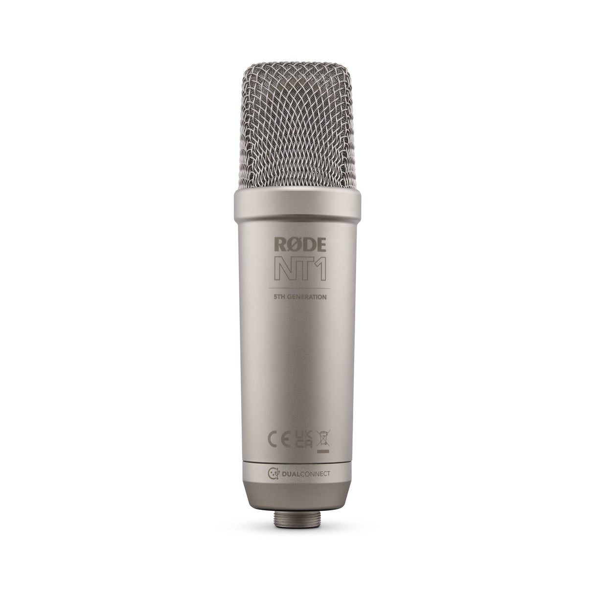 RODE NT1 5th Generation Large-Diaphragm Cardioid Condenser Microphone Silver