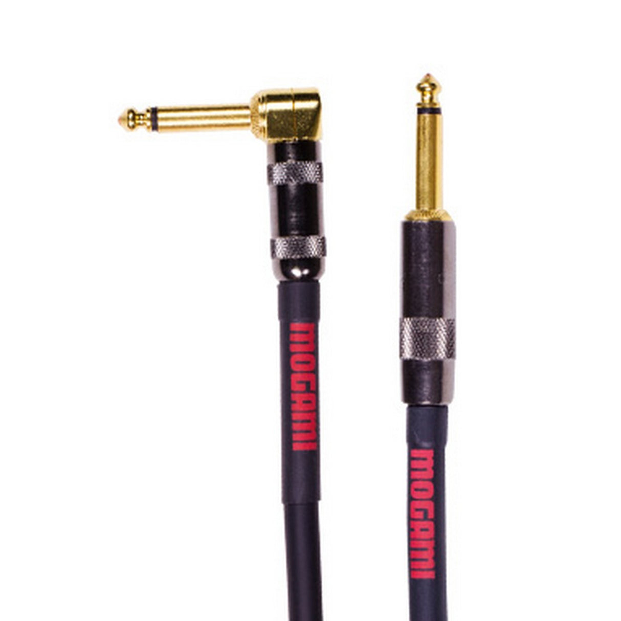 Mogami OD GTR 12R Overdrive Right-Angle to Straight Plug Electric Guitar Cable 12-Foot - accessories